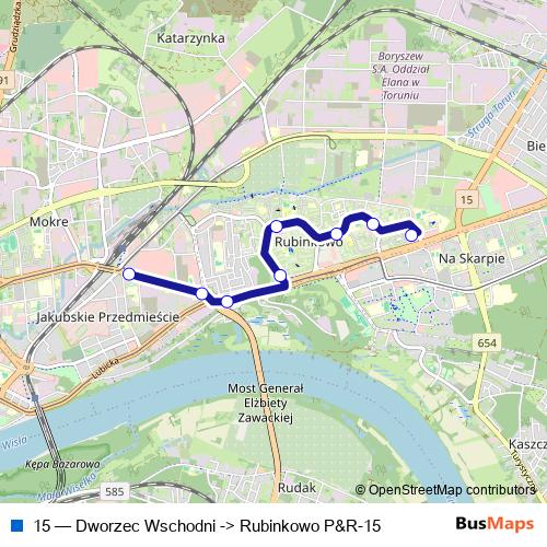 15 bus Line Map