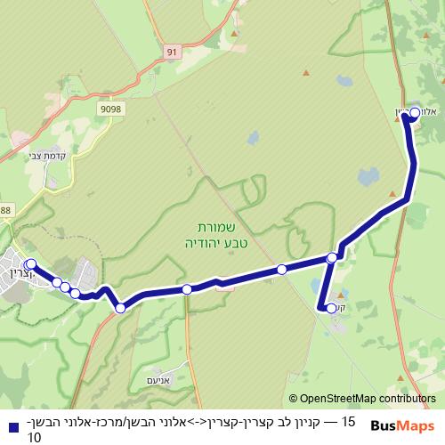 15 bus Line Map