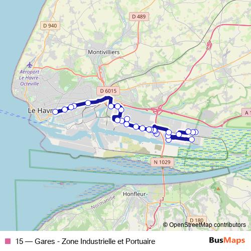 15 bus Line Map