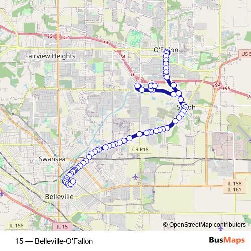 15 bus Line Map