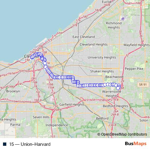 15 bus Line Map