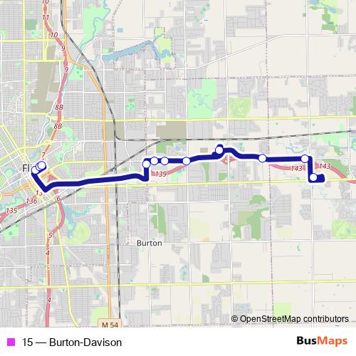 15 bus Line Map