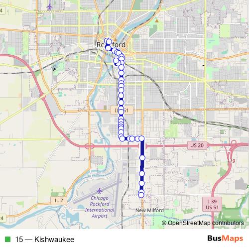 15 bus Line Map