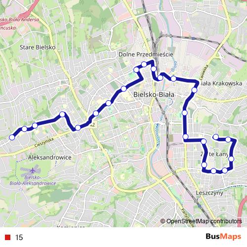 15 bus Line Map