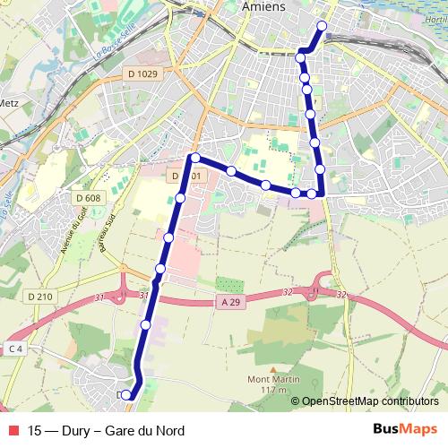 15 bus Line Map