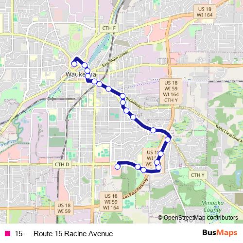 15 bus Line Map