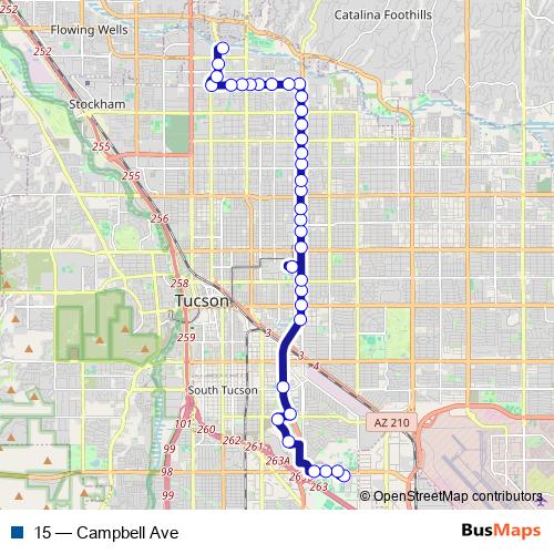 15 bus Line Map