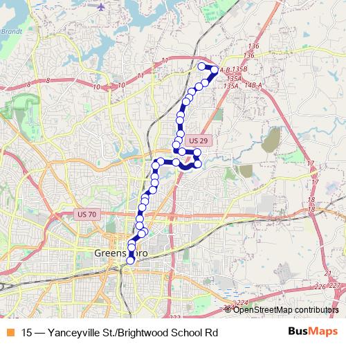 15 bus Line Map