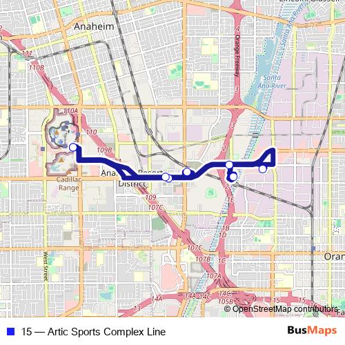 15 bus Line Map