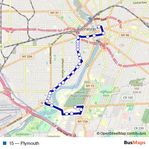 15 bus Line Map