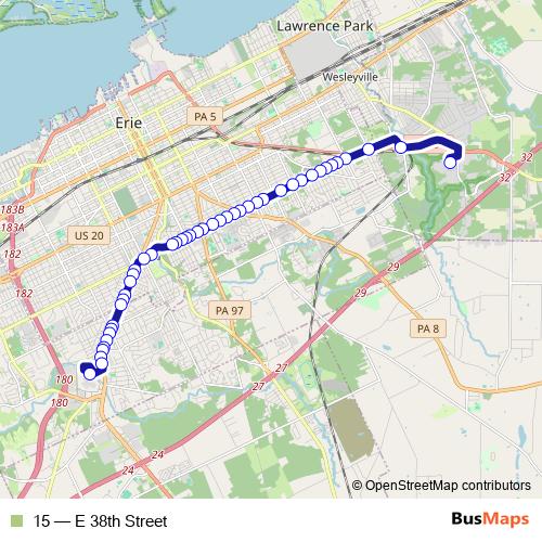 15 bus Line Map