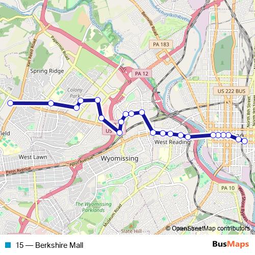 15 bus Line Map