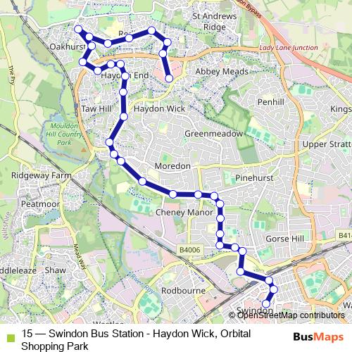 15 bus Line Map