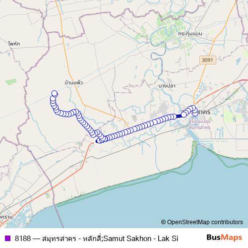 8188 bus Line Map
