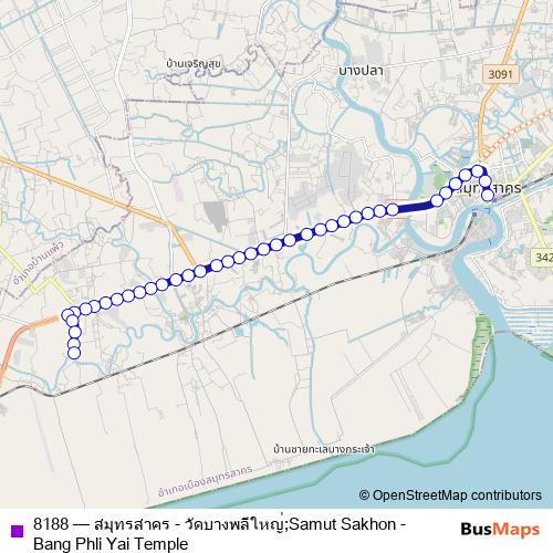 8188 bus Line Map