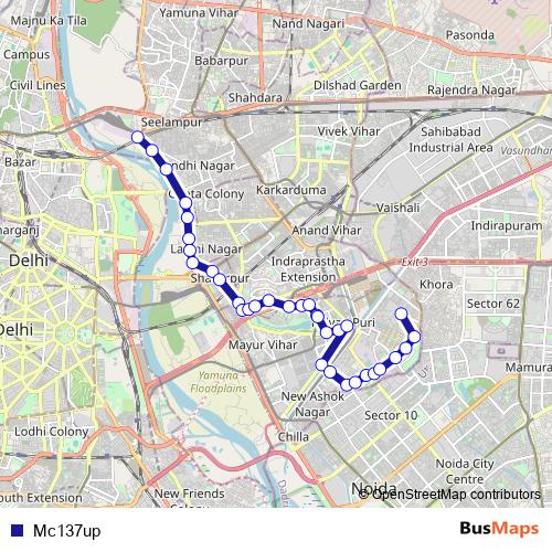 Mc137up bus Line Map