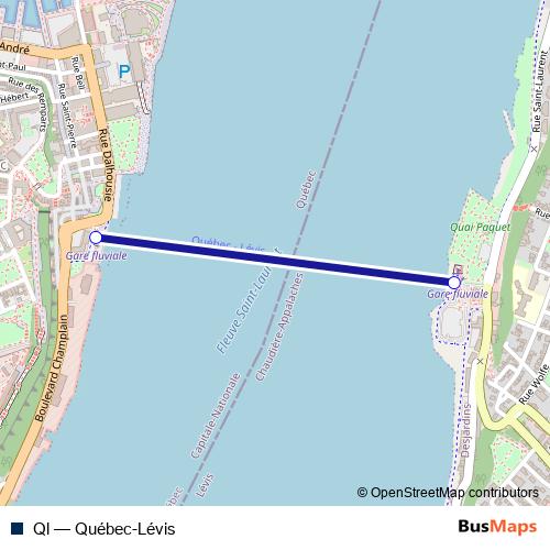 Ql ferry Line Map