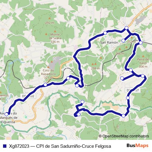 Xg872023 bus Line Map