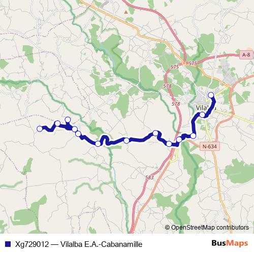 Xg729012 bus Line Map