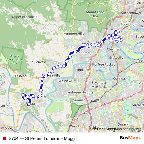 S704 bus Line Map