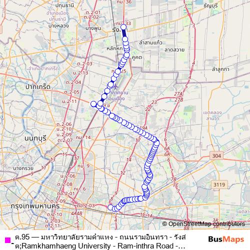 ต.95 bus Line Map