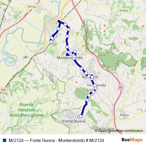 Mr212d bus Line Map