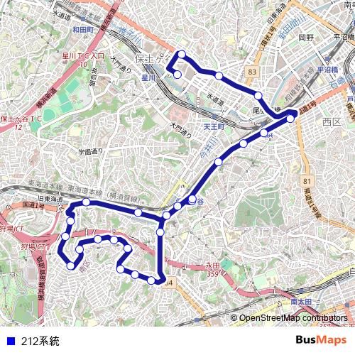 212系統 bus Line Map