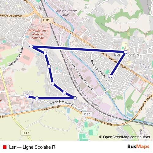 Lsr bus Line Map