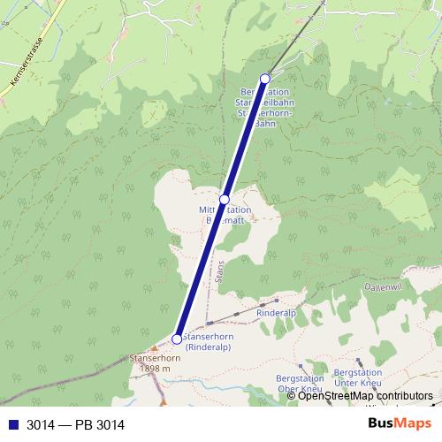 3014 cable-car Line Map