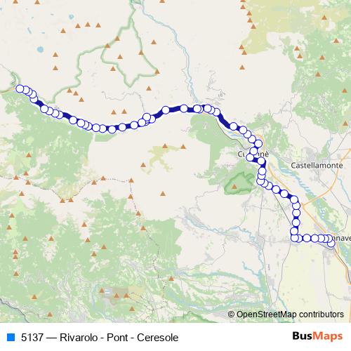 5137 bus Line Map