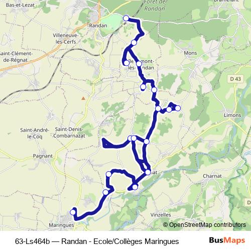 63-Ls464b bus Line Map