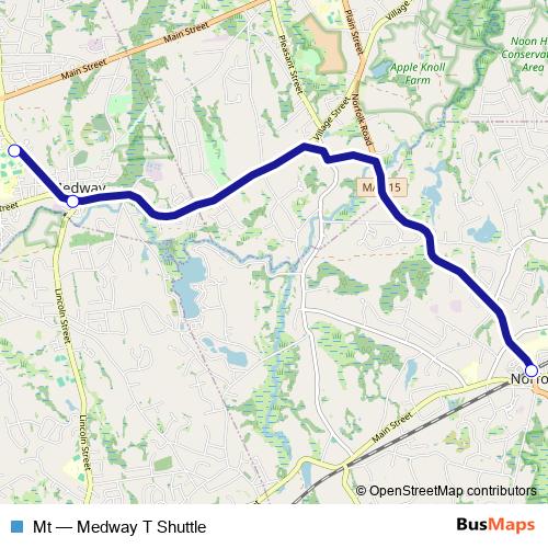 Mt bus Line Map