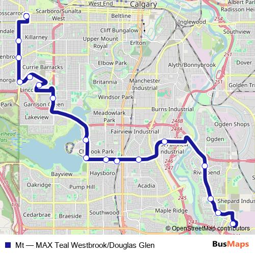 Mt bus Line Map