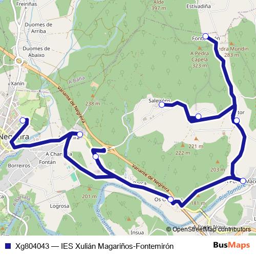 Xg804043 bus Line Map