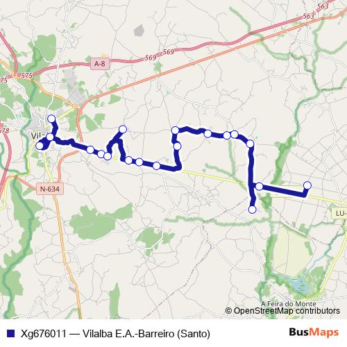 Xg676011 bus Line Map