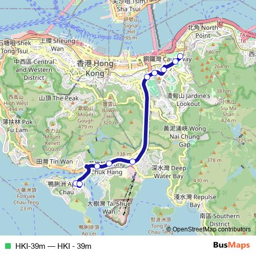 HKI-39m bus Line Map