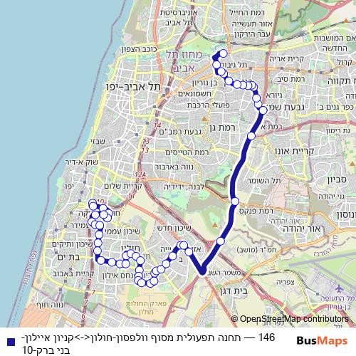 146 bus Line Map