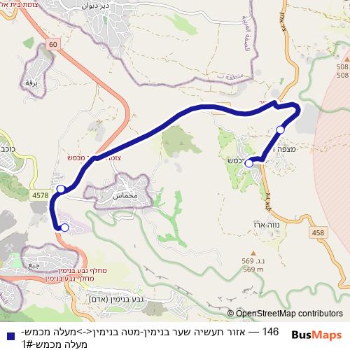 146 bus Line Map