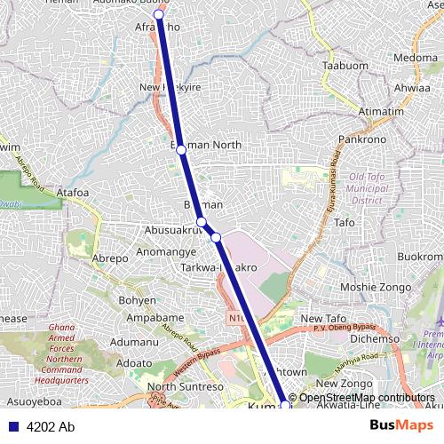 4202 Ab bus Line Map