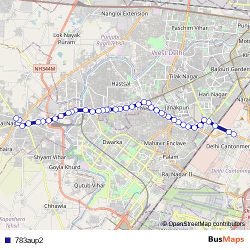 783aup2 bus Line Map