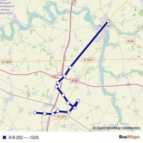 9-9-202 bus Line Map