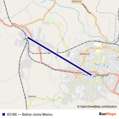 63168 rail Line Map