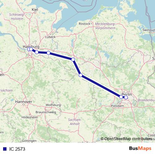 IC 2573 rail Line Map