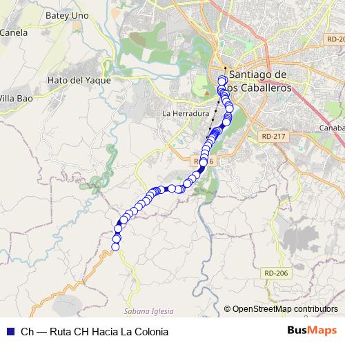 Ch bus Line Map