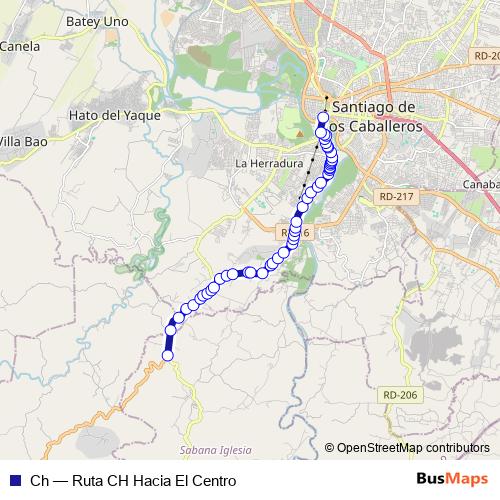 Ch bus Line Map
