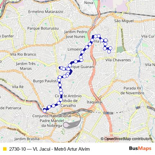 2730-10 bus Line Map