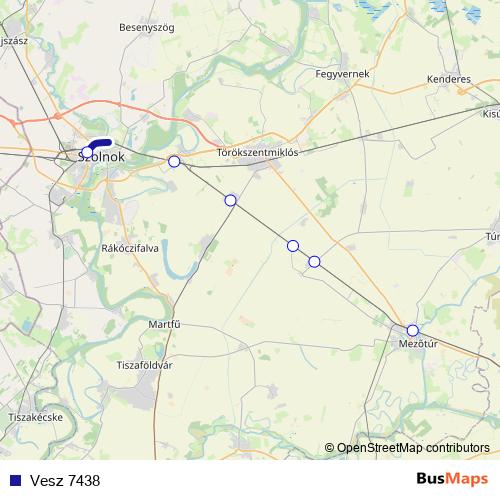 Vesz 7438 rail Line Map