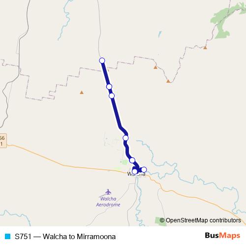 S751 bus Line Map