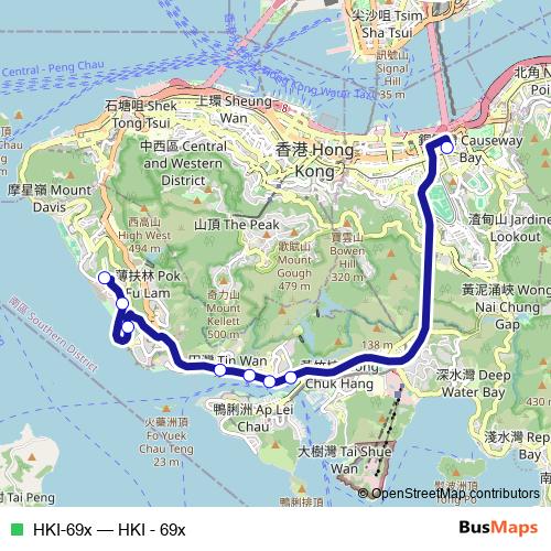 HKI-69x bus Line Map
