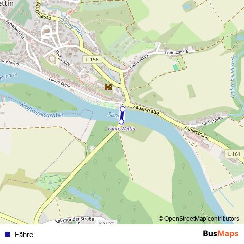 Fähre ferry Line Map